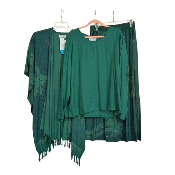 Southwest Indian Foundation 2XL Skirt Set Kimono Western Bohemian XXL Southwest - Picture 1 of 15